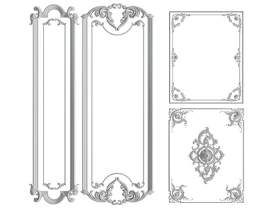 欧式雕花护墙板