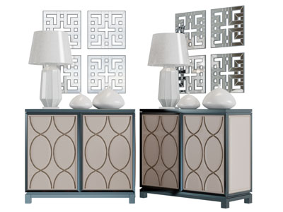 美式玄关柜边柜