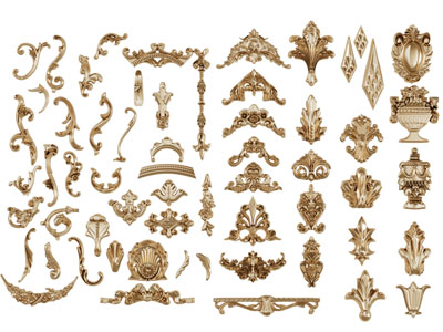 欧式藤蔓雕花装饰构件