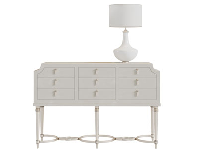 简欧带抽屉的玄关柜边柜