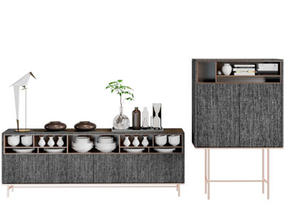 现代轻奢餐边柜