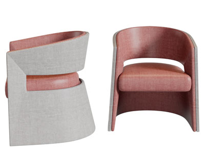 现代镂空靠背休闲椅子