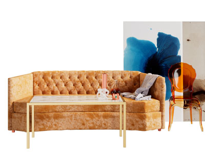 现代轻奢多人沙发茶几组合