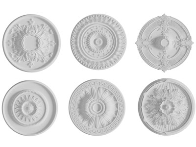 欧式圆形雕花灯盘