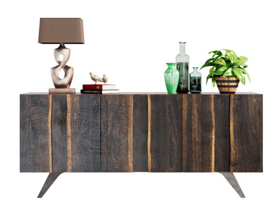 现代实木电视柜