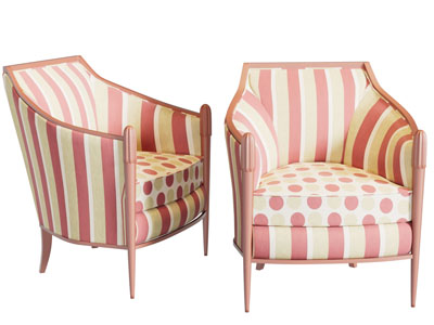 新古典单人沙发3d模型 新古典单人沙发