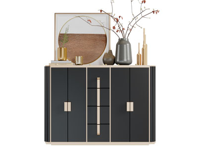 现代轻奢玄关柜边柜