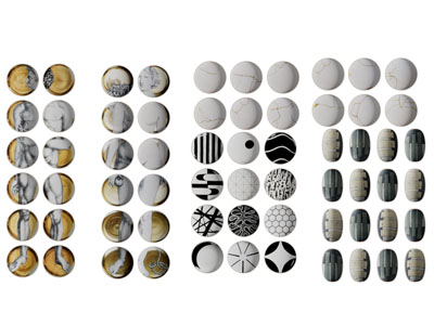 现代陶瓷圆盘墙饰挂件