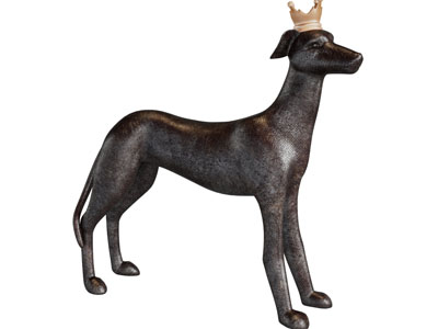 现代黑狗雕塑雕刻