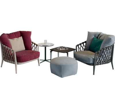 现代绳编镂空靠背扶手单人沙发3d模型 现代绳编镂空靠背扶手单人沙发