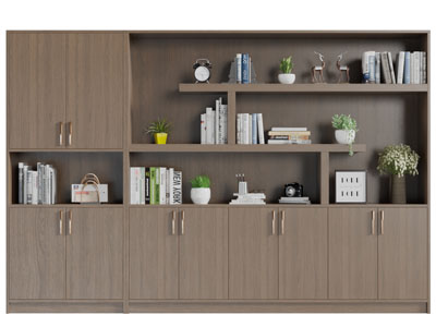 现代实木装饰柜