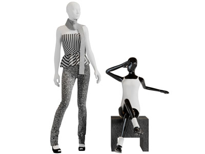 现代服装模特3d模型 现代服装模特