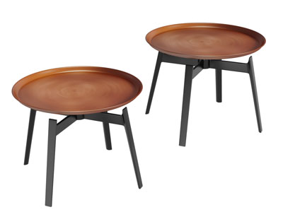 现代托盘式圆形茶几3d模型 现代托盘式圆形茶几