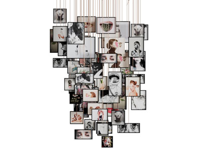 现代轻奢照片墙墙饰挂件