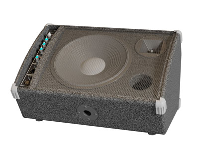 现代麻灰色音响3d模型 现代麻灰色音响