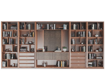 现代实木收纳装饰柜