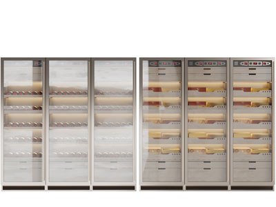 现代玻璃柜门酒柜冷藏柜