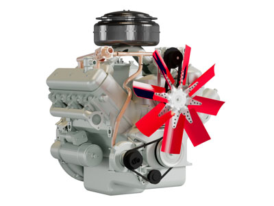 现代柴油发动机工业设备3d模型 现代柴油发动机工业设备