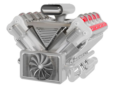 现代汽车引擎发动机工业设备3d模型 现代汽车引擎发动机工业设备