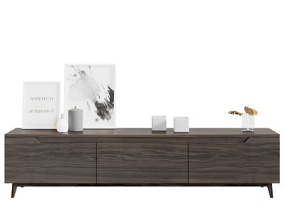 现代实木电视柜