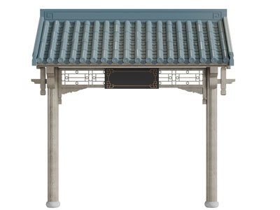 中式屋顶屋檐古建