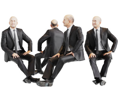 坐着的男人人物