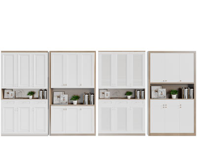 北欧实木撞色玄关装饰鞋柜