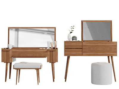 北欧实木化妆梳妆台