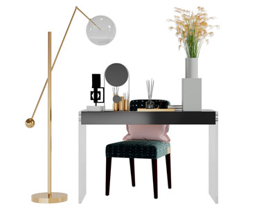 现代化妆梳妆台落地灯