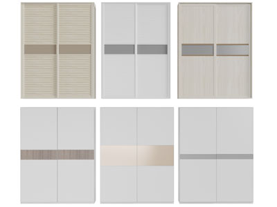 现代推拉门衣柜3d模型 现代推拉门衣柜