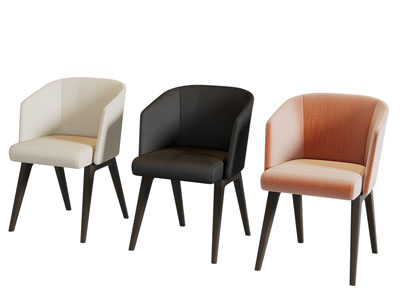 现代布艺餐椅