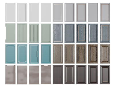 现代装饰凹凸纹理的柜门