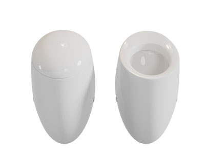 墙挂式自动感应小便斗3d模型 墙挂式自动感应小便斗