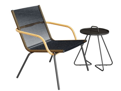 现代休闲椅子茶几