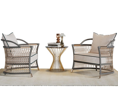 现代轻奢网装靠背单人沙发茶几3d模型 现代轻奢网装靠背单人沙发茶几