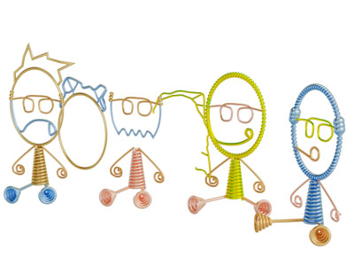 金属丝卡通玩偶玩具摆件