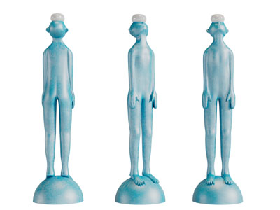 吹泡泡的抽象小人雕塑雕刻