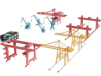 现代机床工业设备3d模型 现代机床工业设备