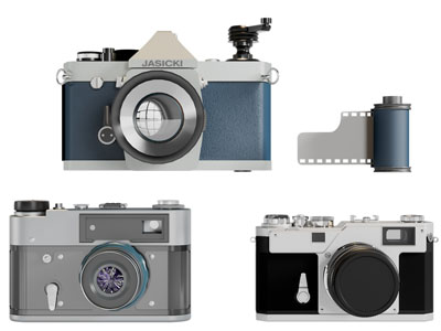 现代复古照相机