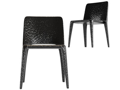 后现代凹凸纹理的休闲椅子餐椅