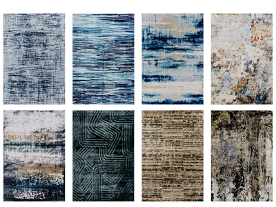 现代抽象长方形地毯3d模型 现代抽象长方形地毯