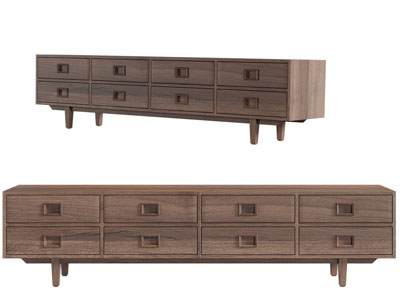 北欧实木电视柜