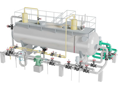 现代石油油罐工业设备3d模型 现代石油油罐工业设备