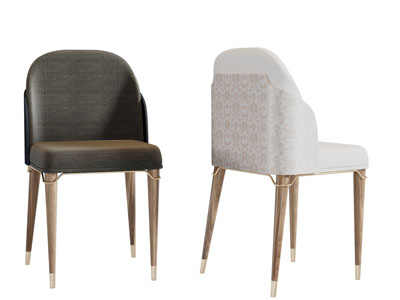 现代布艺餐椅