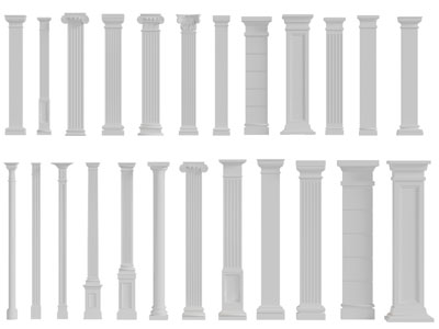 欧式长方形圆形罗马柱子