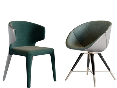 现代布艺休闲椅子餐椅