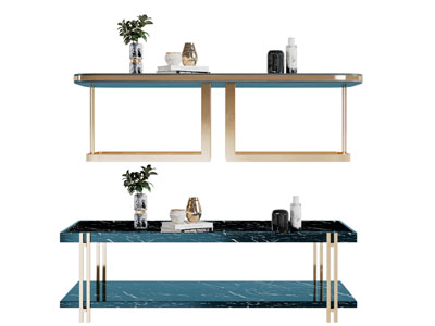 现代轻奢茶几3d模型 现代轻奢茶几