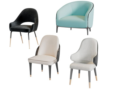 现代休闲椅子单人沙发3d模型 现代休闲椅子单人沙发