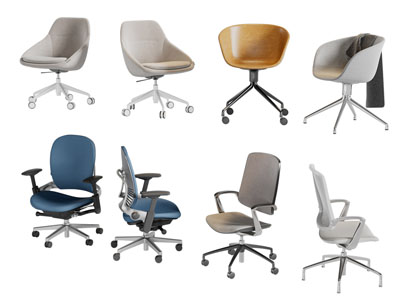 现代办公转椅