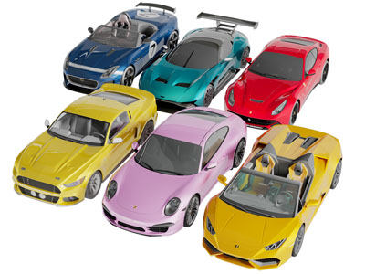 现代汽车3d模型 现代汽车